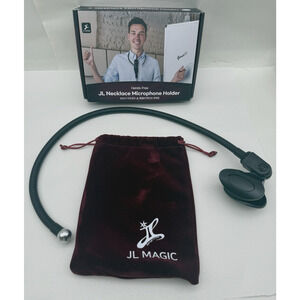 JL Magic Necklace Hands-free Microphone Holder (Black) Unused *READ...